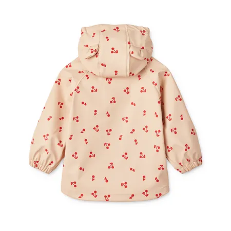 Cherries Print Melodi Rain Jacket