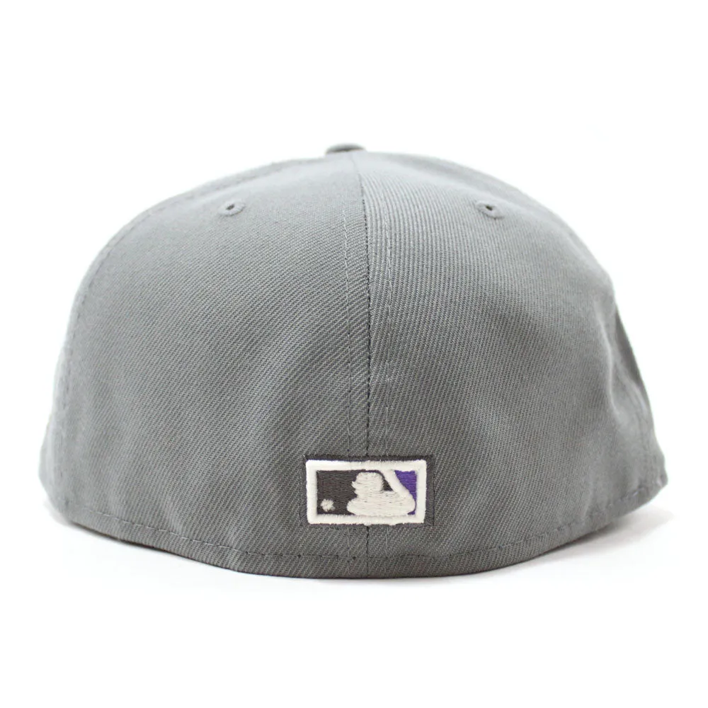 Chicago Cubs 1962 All Star Game New Era 59Fifty Fitted Hat (Glow in the Dark Gray Light Purple Under Brim)