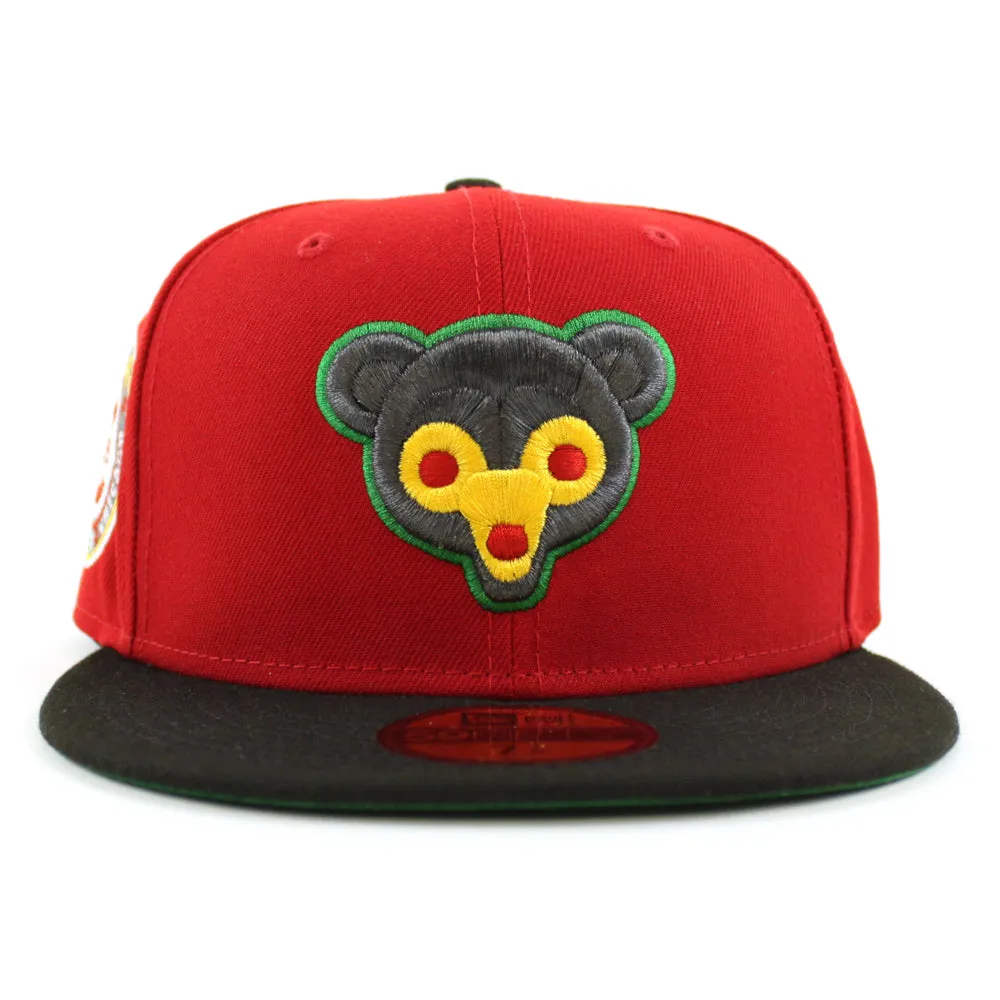 Chicago Cubs 1962 All Star Game New Era 59Fifty Fitted Hat (Red Black Green Under Brim)