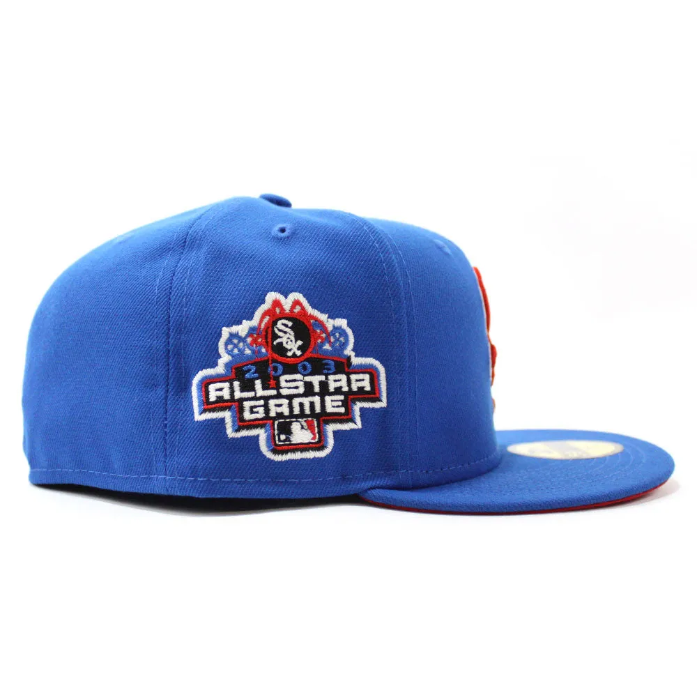 Chicago White Sox 2003 All-Star Game  New Era 59Fifty Fitted Hat (Glow in the Dark Blue Red Under Brim)