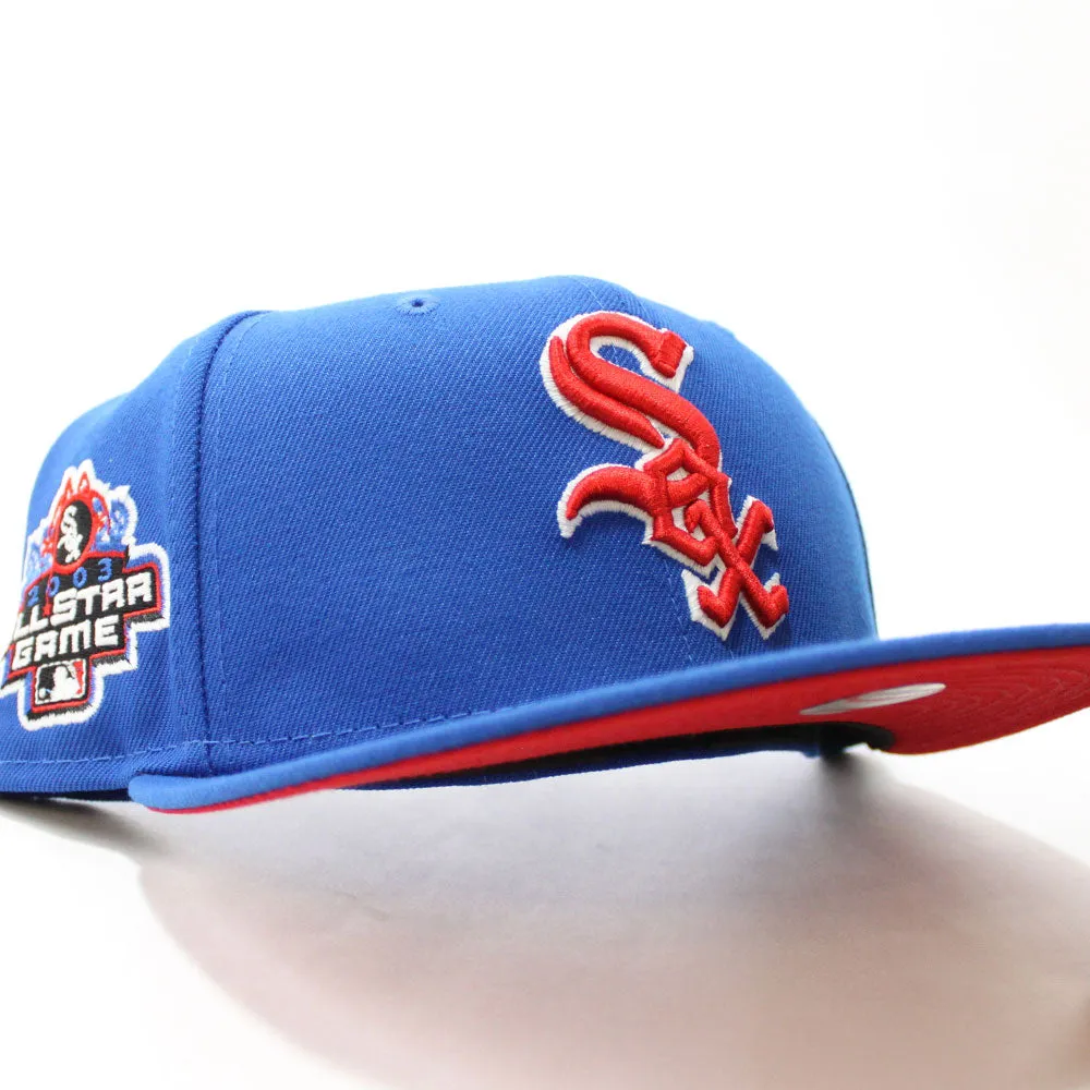 Chicago White Sox 2003 All-Star Game  New Era 59Fifty Fitted Hat (Glow in the Dark Blue Red Under Brim)
