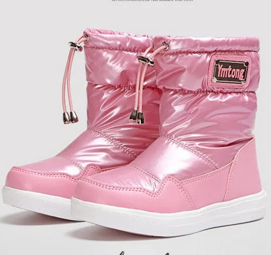children snow boots fur winter girls women flat Thicken Shoes For baby Kids child snow brand fashion boots infantil 283