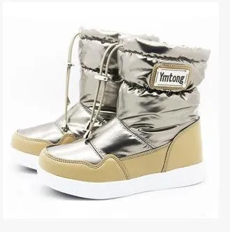 children snow boots fur winter girls women flat Thicken Shoes For baby Kids child snow brand fashion boots infantil 283