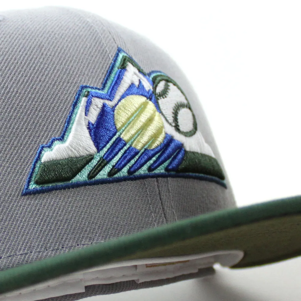Colorado Rockies 1998 All Star Game Era 59Fifty Fitted Hat (GITD Gray Dark Green Olive Under Brim)