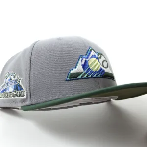 Colorado Rockies 1998 All Star Game Era 59Fifty Fitted Hat (GITD Gray Dark Green Olive Under Brim)