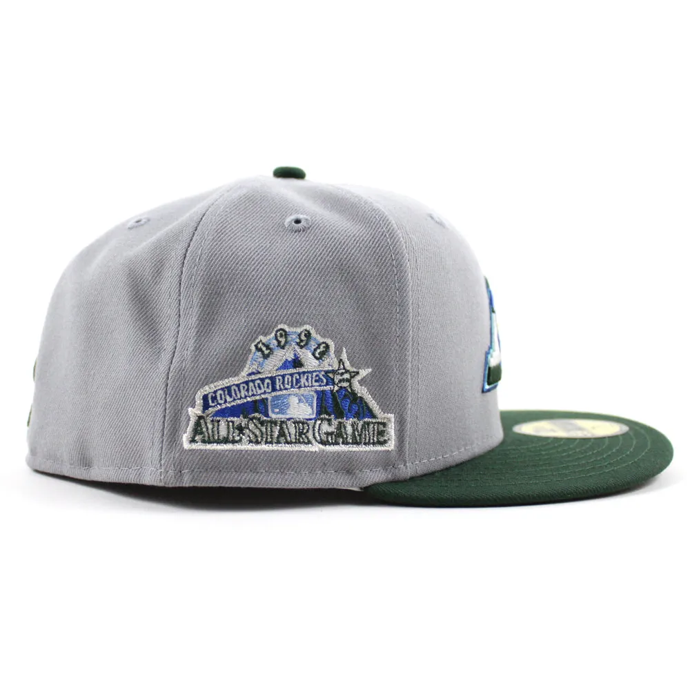 Colorado Rockies 1998 All Star Game Era 59Fifty Fitted Hat (GITD Gray Dark Green Olive Under Brim)