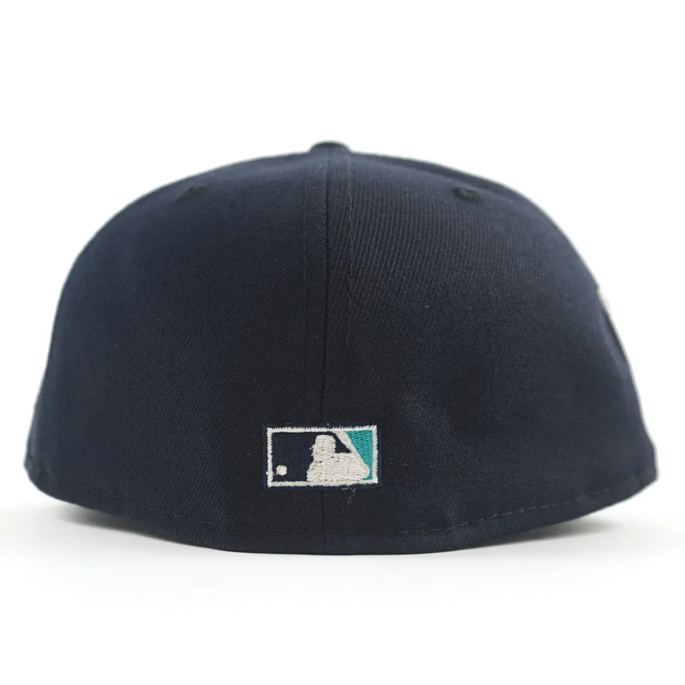 Colorado Rockies 25th Anniversary New Era 59Fifty Fitted Hat (GITD Navy Teal Under Brim)