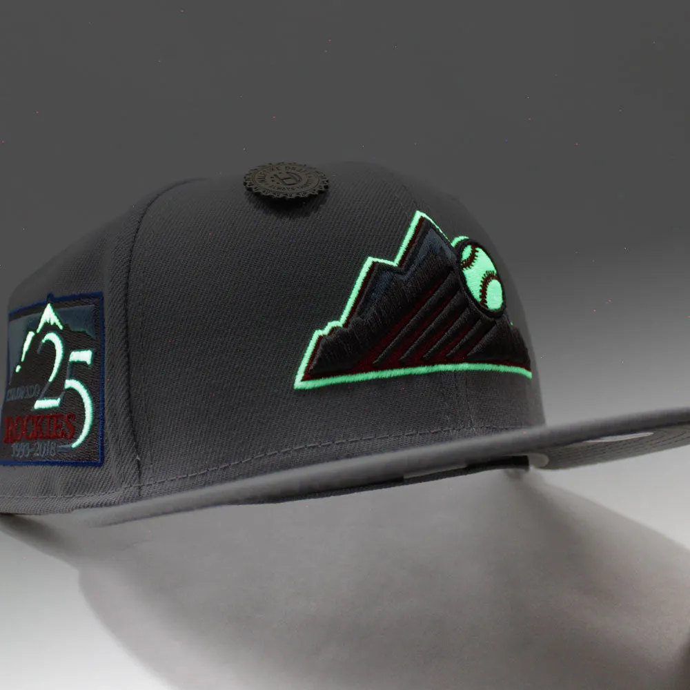 Colorado Rockies 25th Anniversary New Era 59Fifty Fitted Hat (Gray 3M Reflective Under Brim)