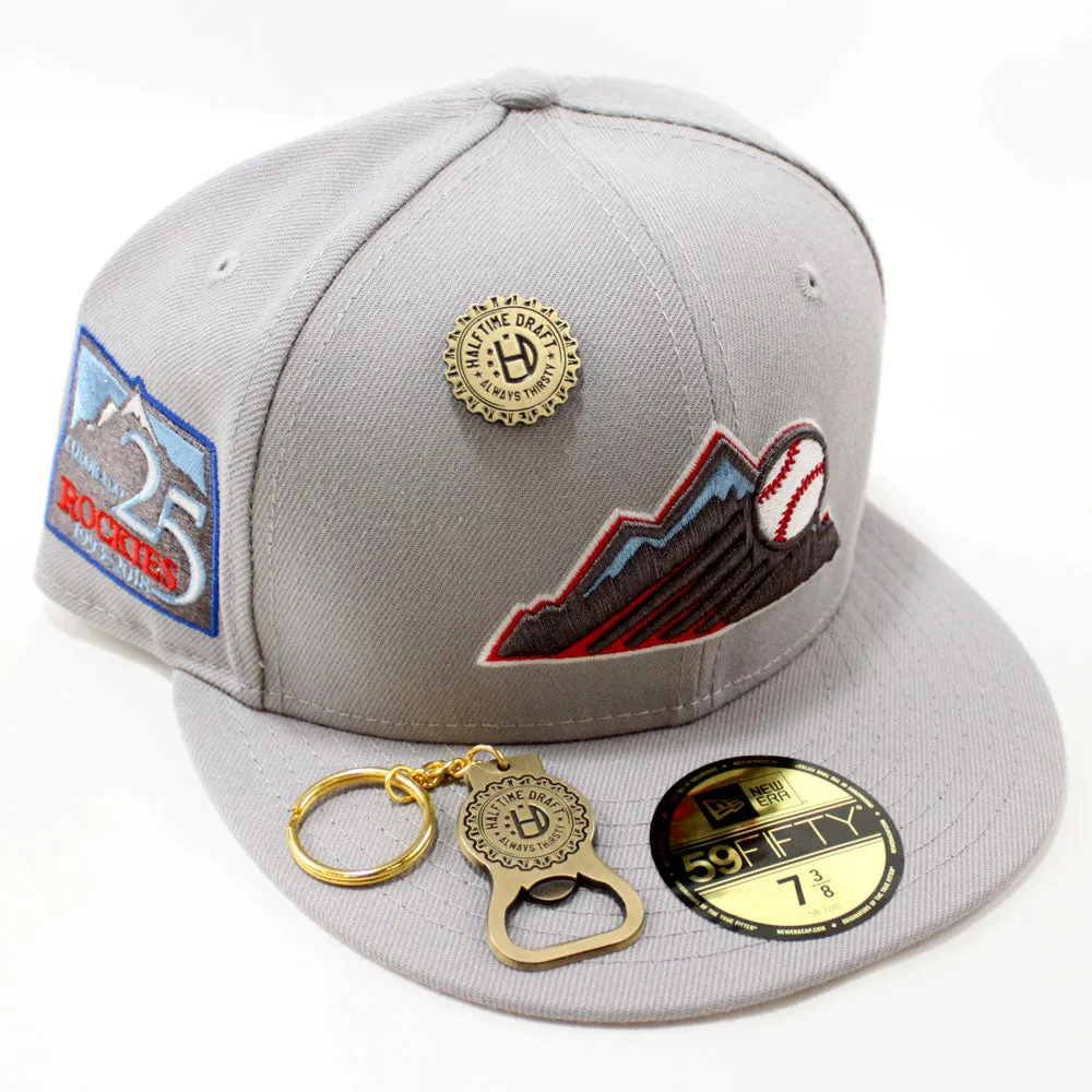 Colorado Rockies 25th Anniversary New Era 59Fifty Fitted Hat (Gray 3M Reflective Under Brim)