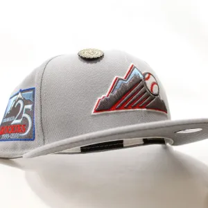 Colorado Rockies 25th Anniversary New Era 59Fifty Fitted Hat (Gray 3M Reflective Under Brim)