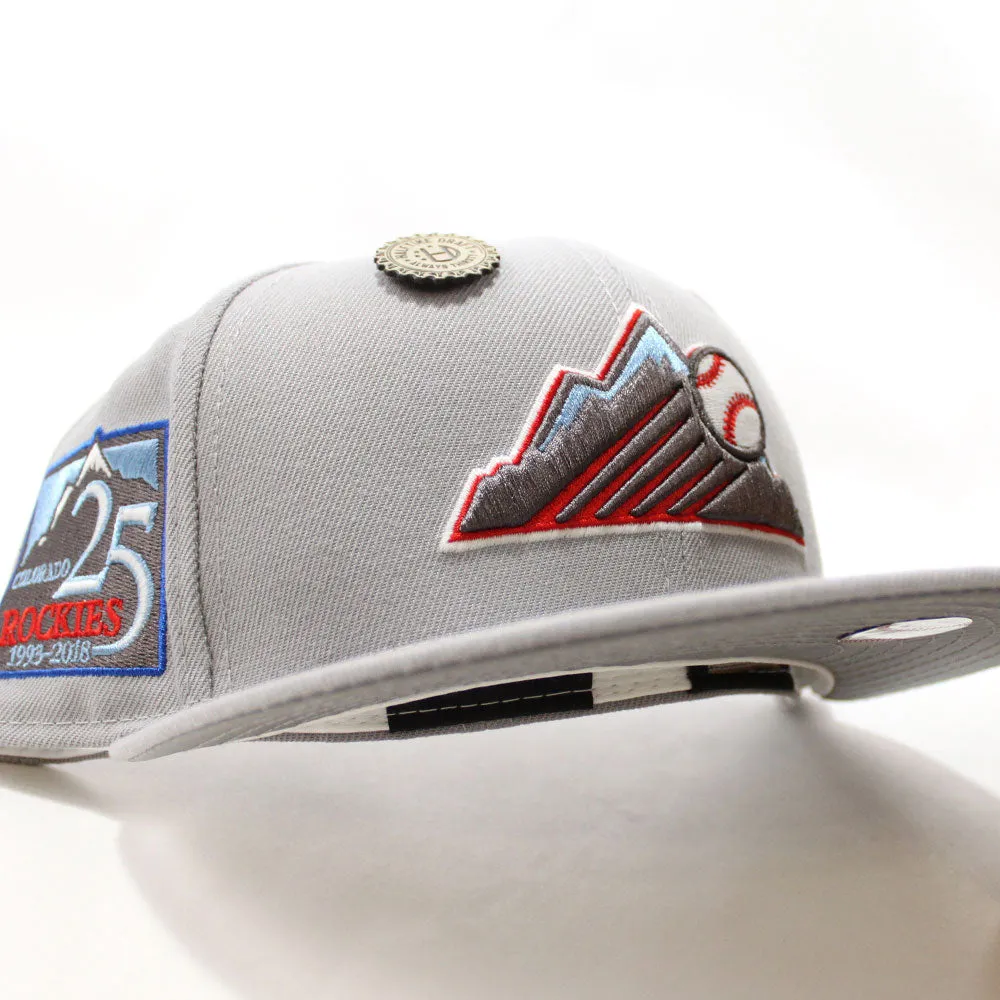 Colorado Rockies 25th Anniversary New Era 59Fifty Fitted Hat (Gray 3M Reflective Under Brim)