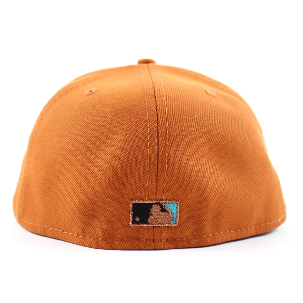 Colorado Rockies 25th Anniversary New Era 59Fifty Fitted Hat (Rust Aqua Under Brim)