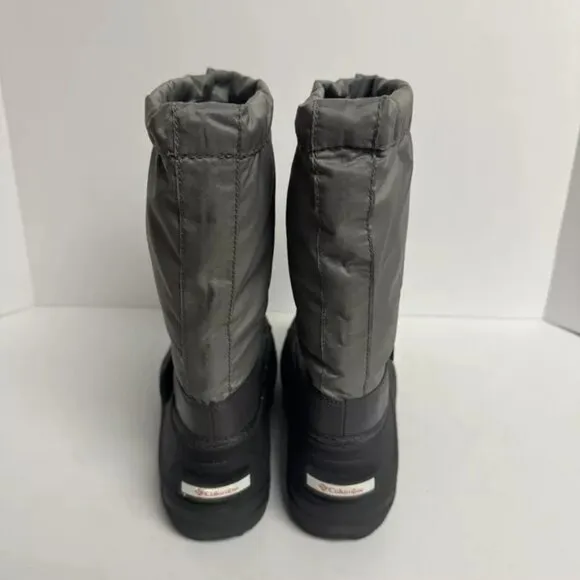 Columbia Powderbug Waterproof Snow Boots Gray Size 6 M Big Kid