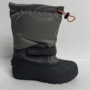 Columbia Powderbug Waterproof Snow Boots Gray Size 6 M Big Kid