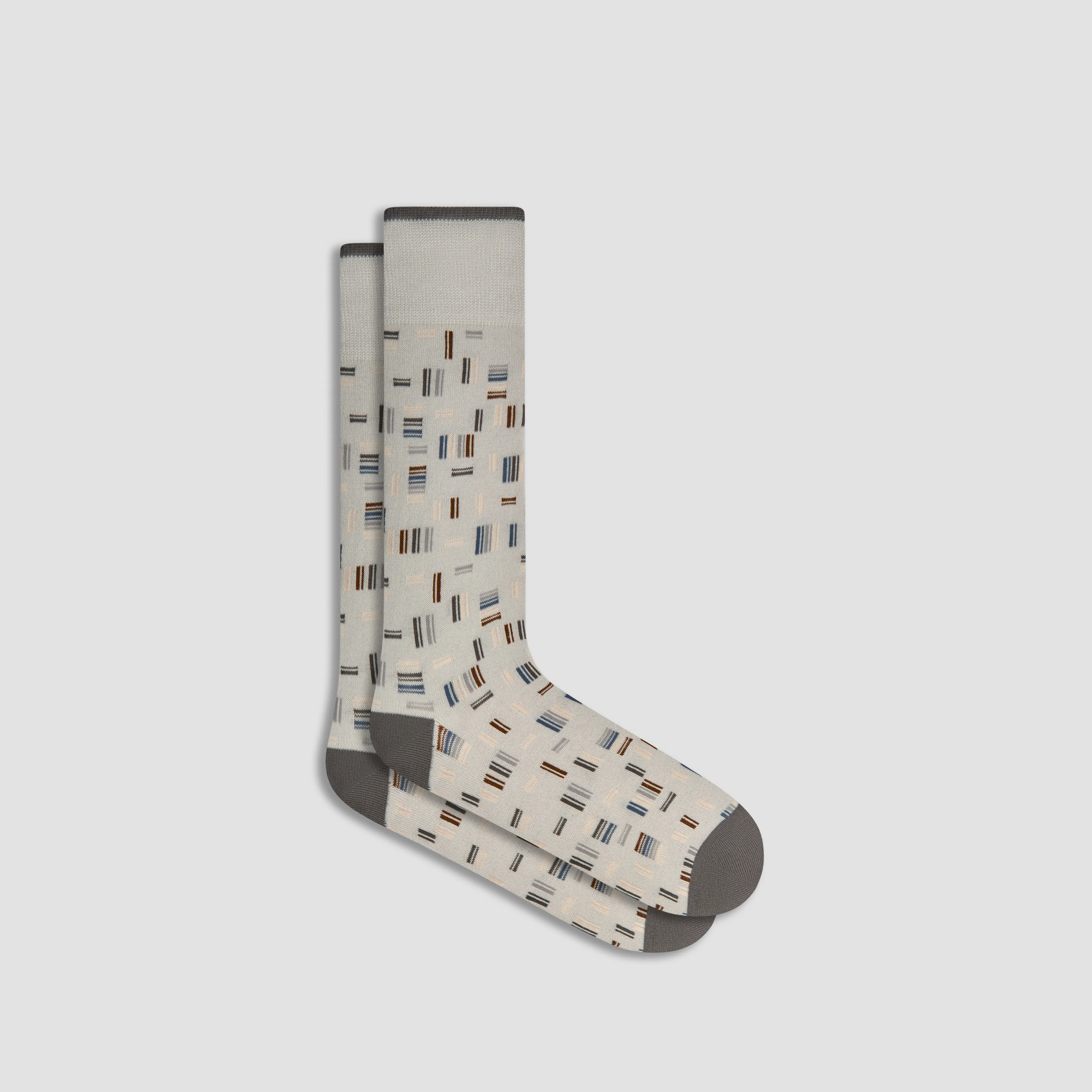 Dash Striped Cashmere Mid-Calf Socks