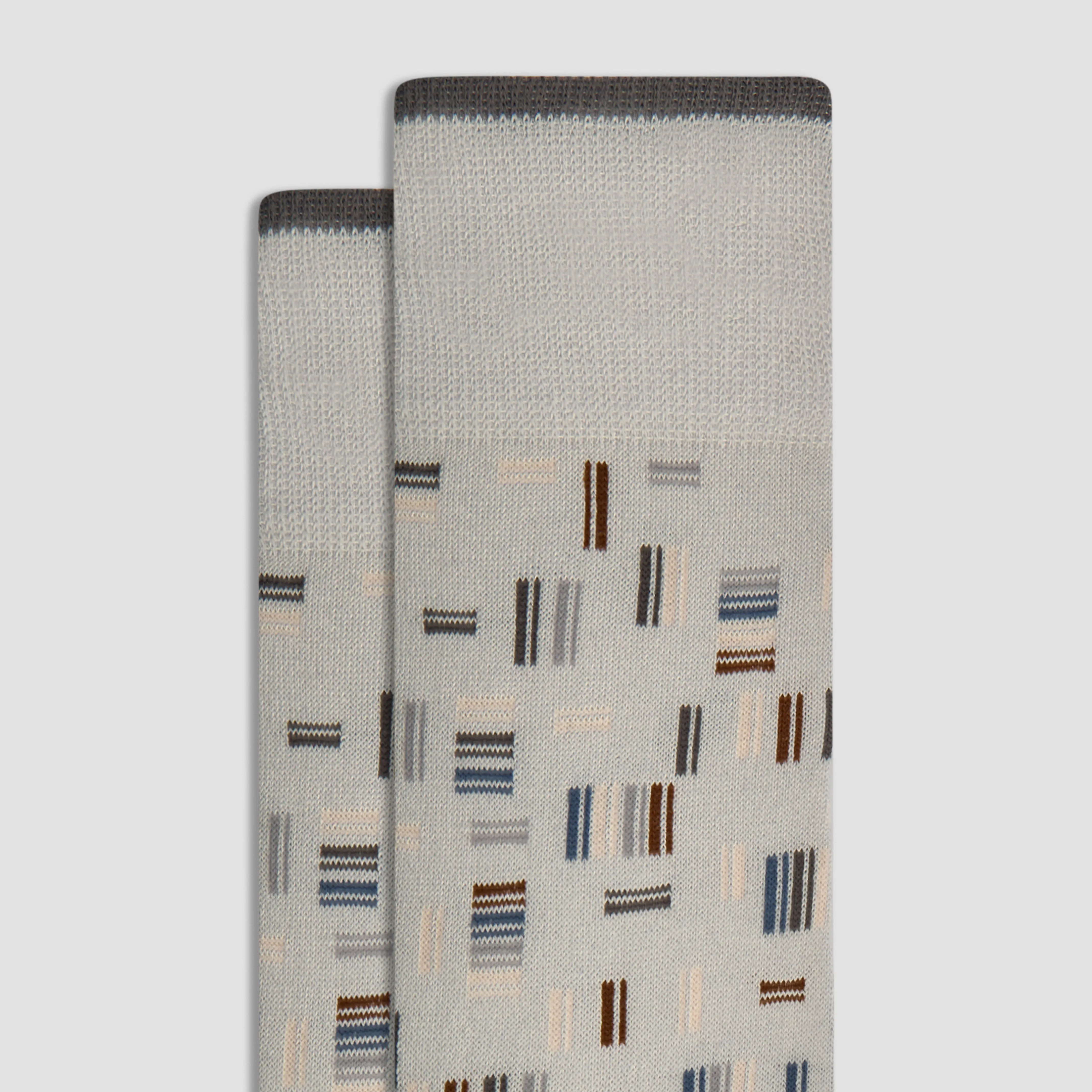Dash Striped Cashmere Mid-Calf Socks