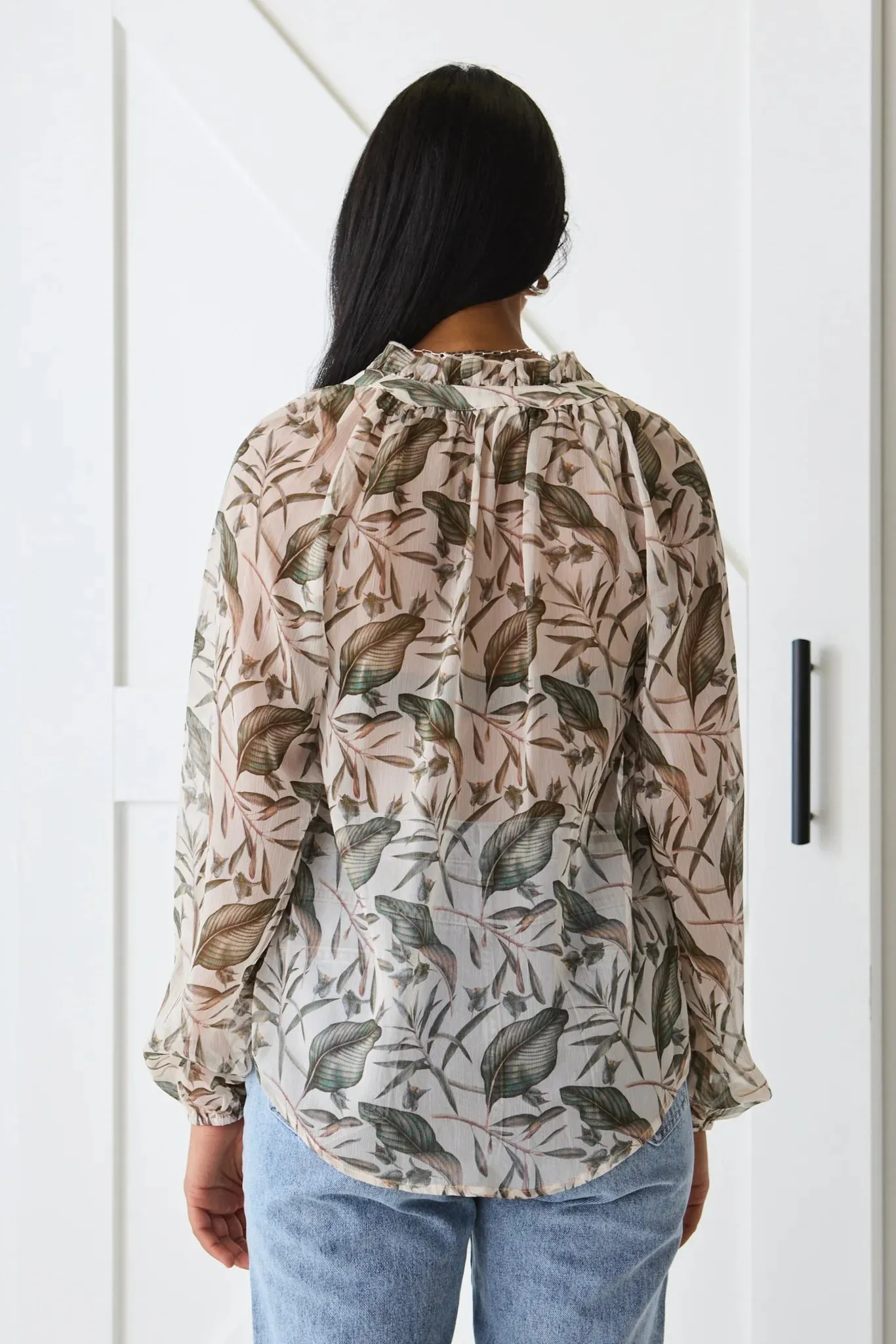 Deft Blouse Ivory Floral