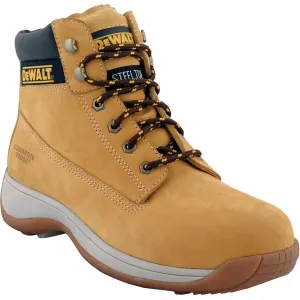 Dewalt Mens Safety Boot Leather Brown Steel Toe Cap Durable Comfortable Size 4
