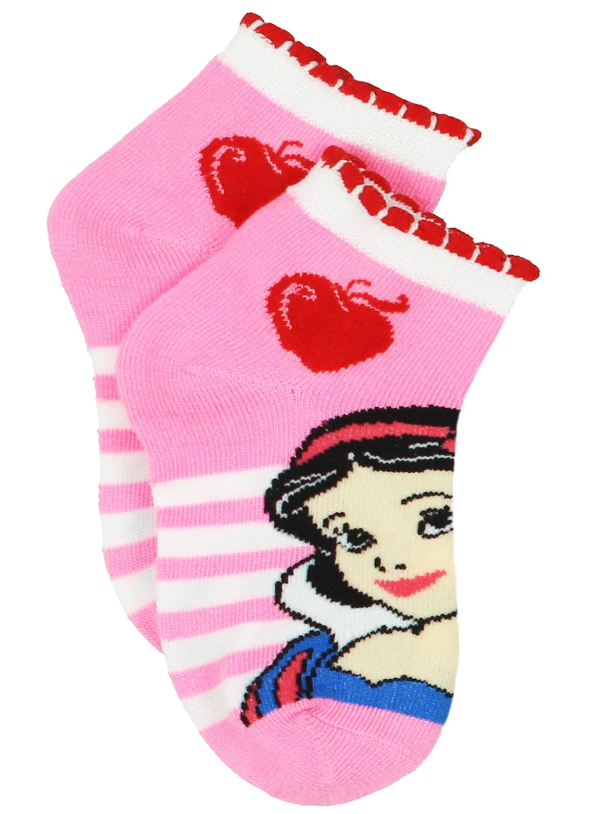 Disney Princess Quarter Style Socks 6-Pack