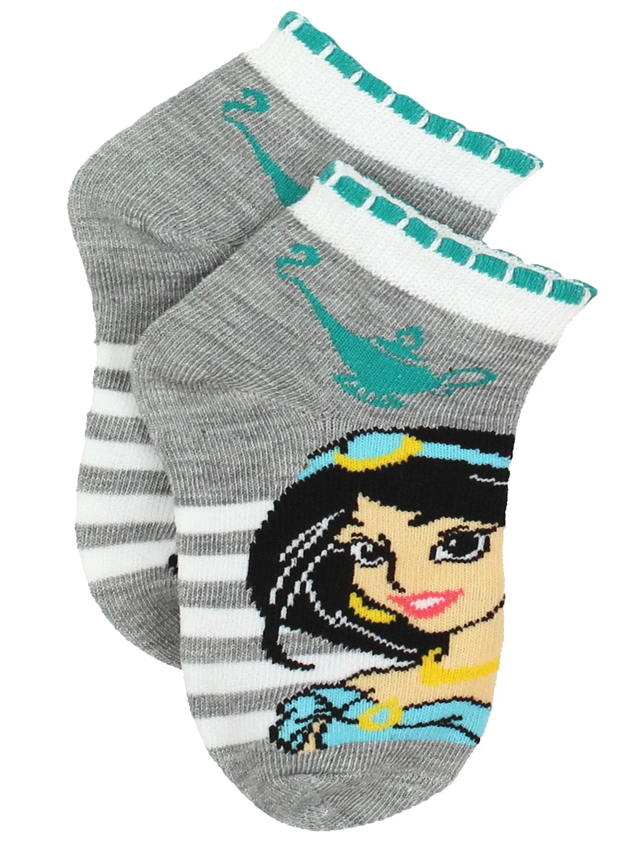 Disney Princess Quarter Style Socks 6-Pack