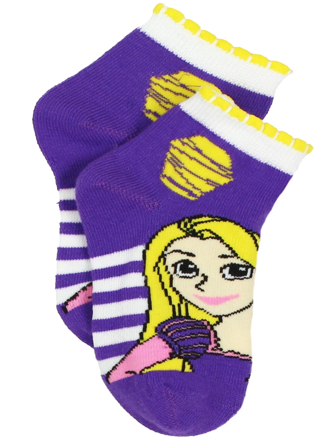 Disney Princess Quarter Style Socks 6-Pack
