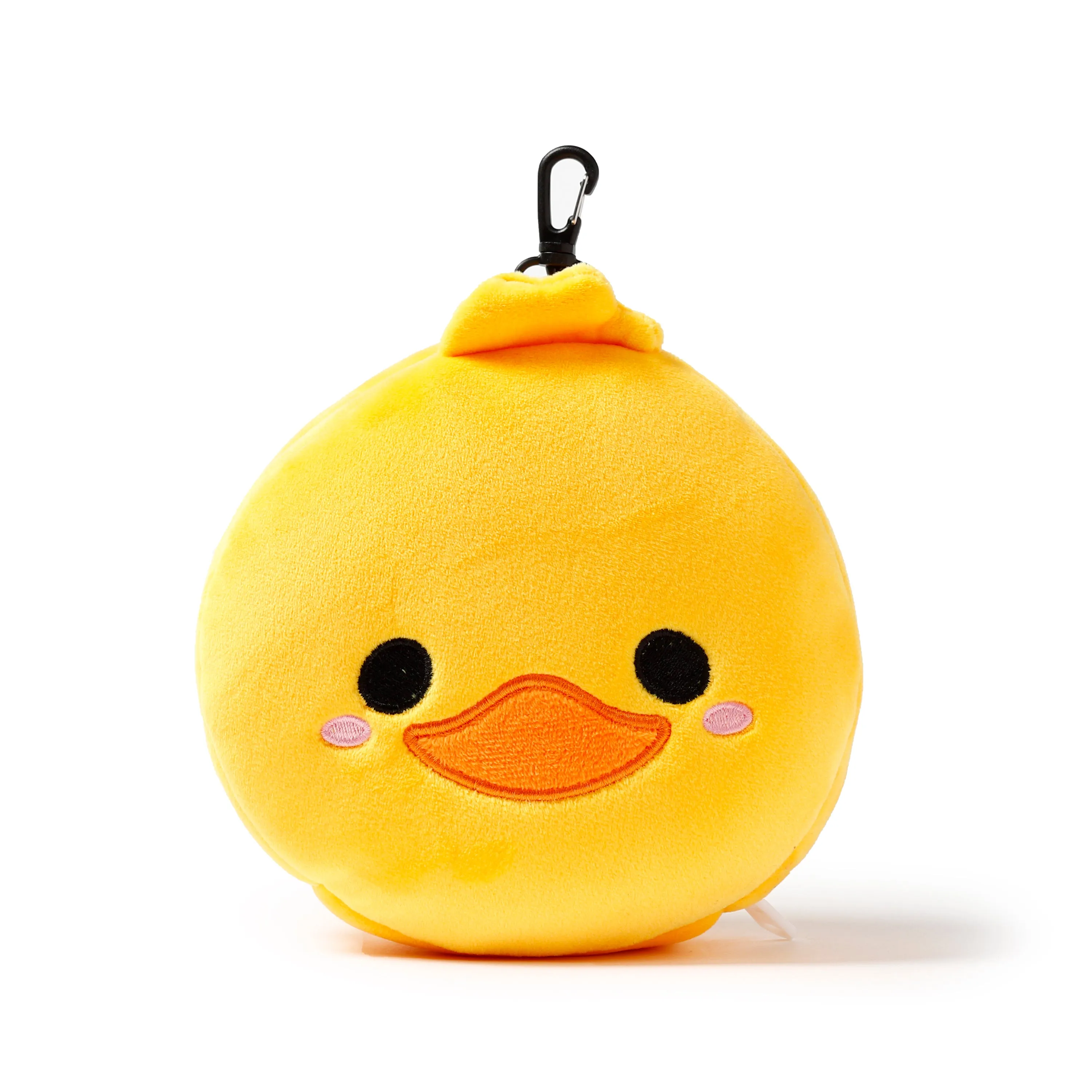 Duck Relaxeazzz Plush Round Travel Pillow & Eye Mask Set