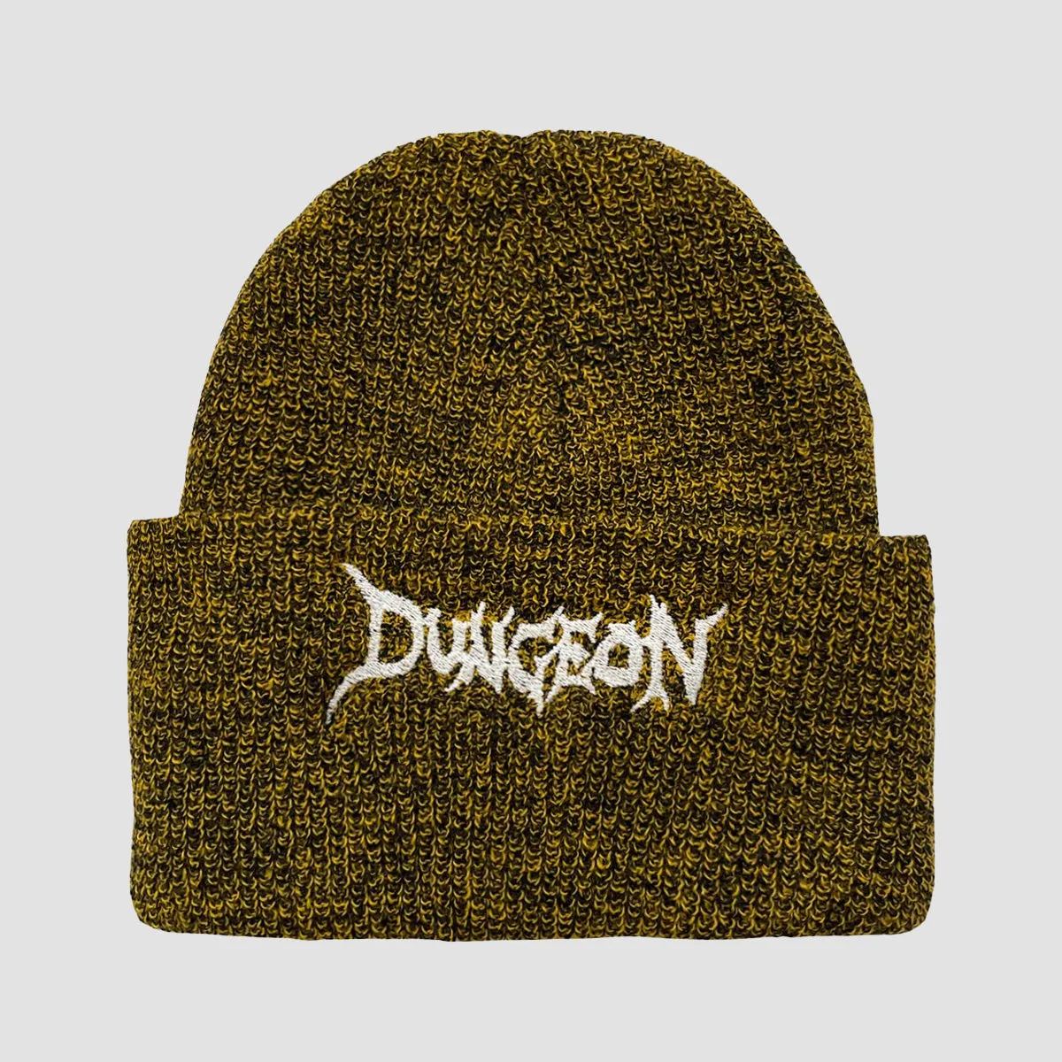 Dungeon Logo Beanie Mustard/Glow In The Dark