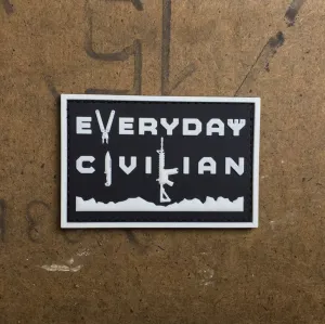 EveryDayCivilian PVC Patch Black & White