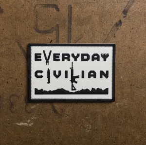 EveryDayCivilian PVC Patch White(Glow) & Black