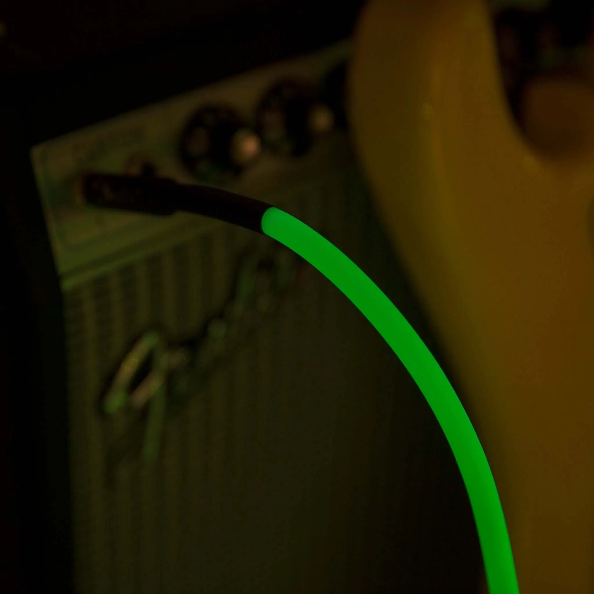 Fender 18.6 FT Professional Series Glow in the Dark Instrument Cable, Green
