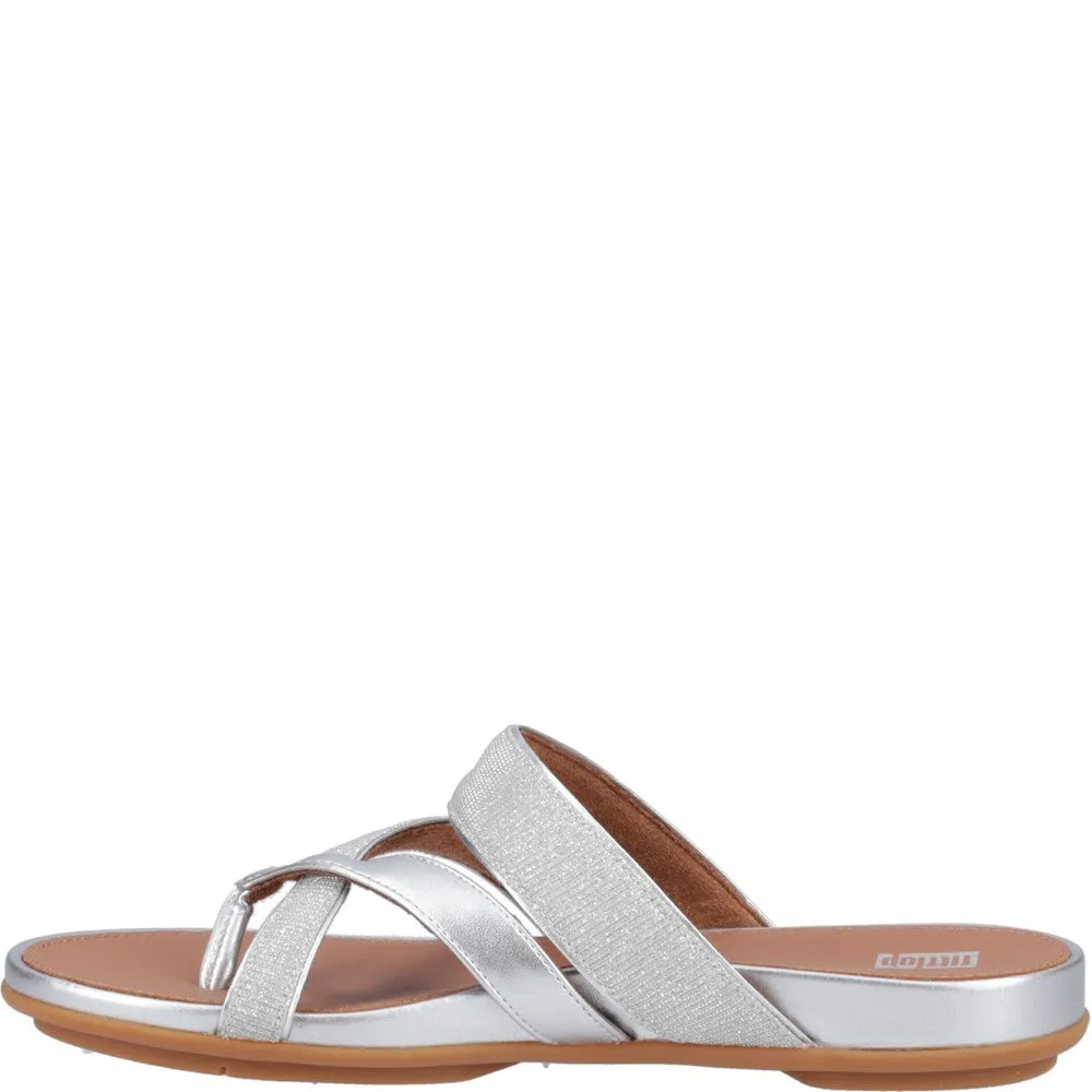 Fitflop Gracie Shimmerlux Strappy Toe Post Sandals