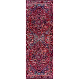 Fleckenstein Oriental Burgandy Area Rug Langley Street® Rug Size: Runner 2'6" x 7'6"