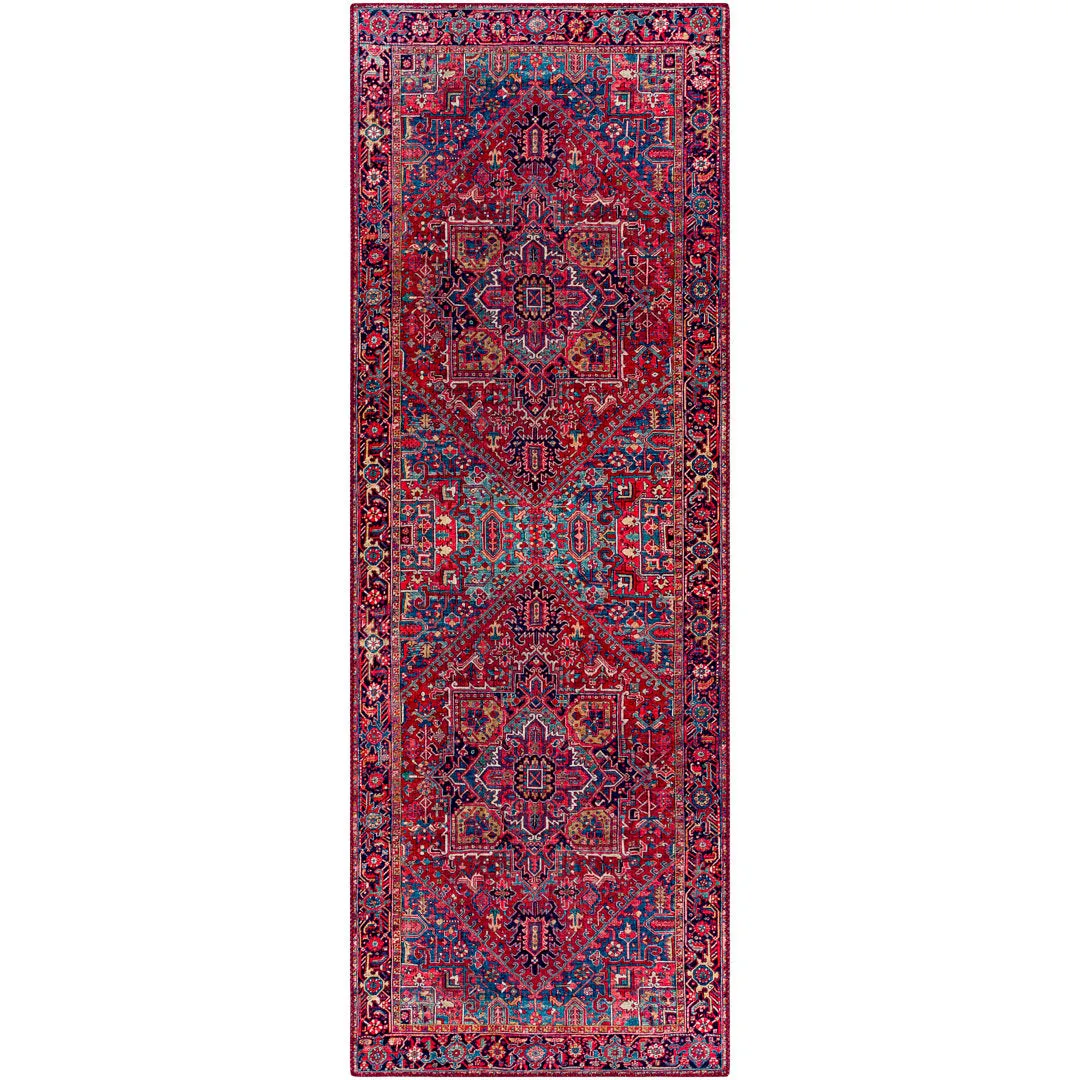 Fleckenstein Oriental Burgandy Area Rug Langley Street® Rug Size: Runner 2'6" x 7'6"