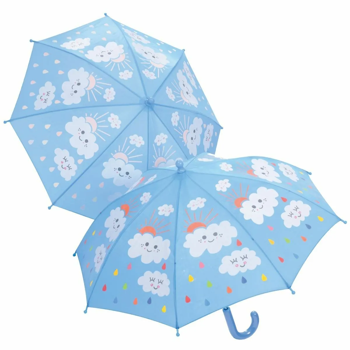 FLOSS AND ROCK COLOR CHANGE UMBRELLA-RAINDROPS AND CLOUDS