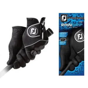FootJoy Ladies RainGrip Pair Glove ML Black Regular