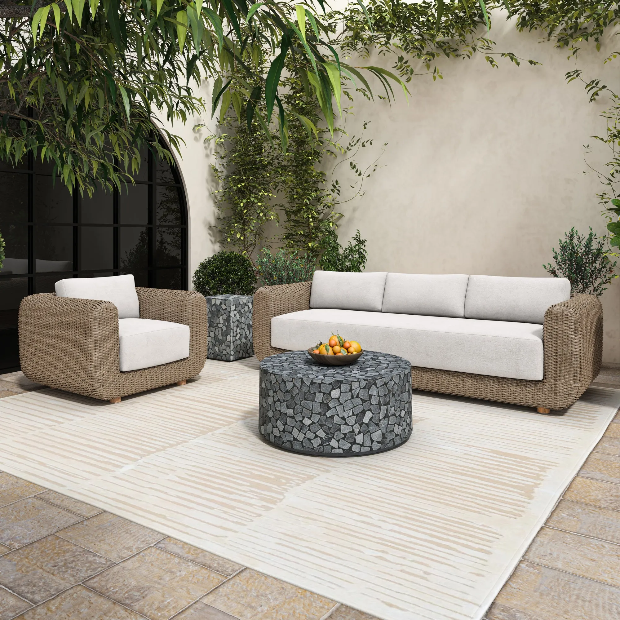 Garden Grace: Weather-Resistant Outdoor Accent Chair