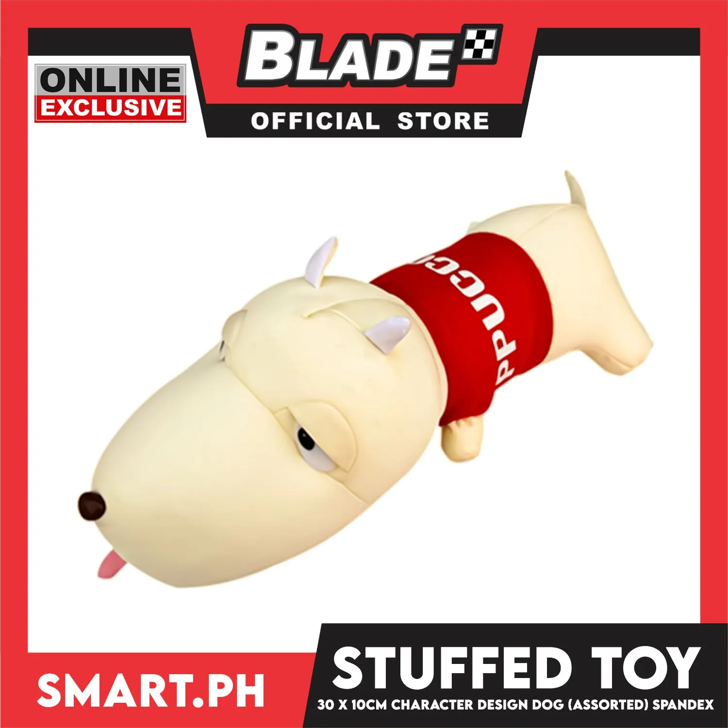 Gifts Stuffed Toy, Character Dog Design Spandex 30x10cm (Assorted Colors)