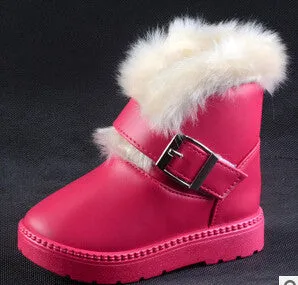 Girl Boy Sneakers Children Snow Boots Thicken Winter Children Shoes For Baby Kids 4 colour