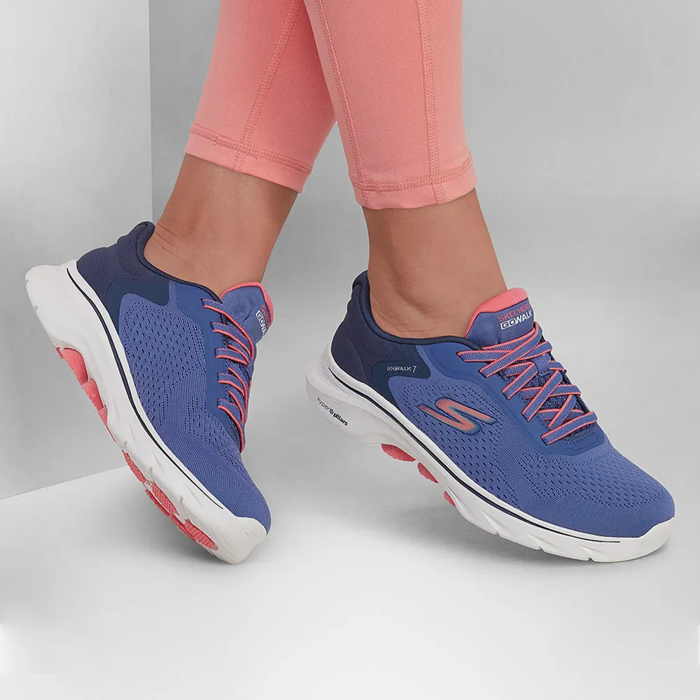 Giày Luyện Tập Nữ Skechers GOwalk 7 - Xanh Navy