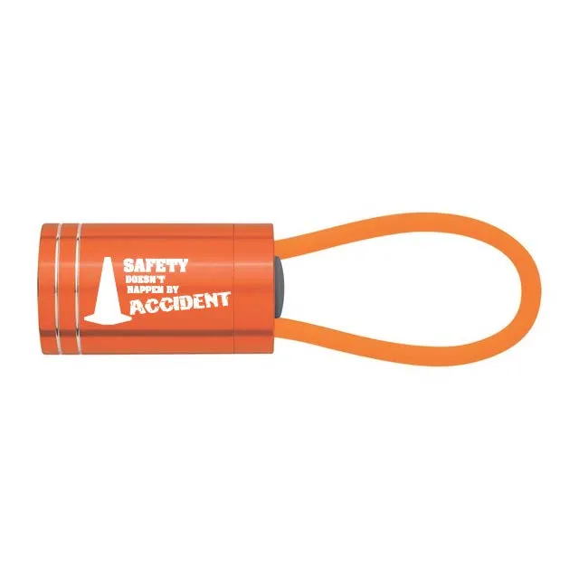 Glow In The Dark Aluminum LED Flashlight - #403416