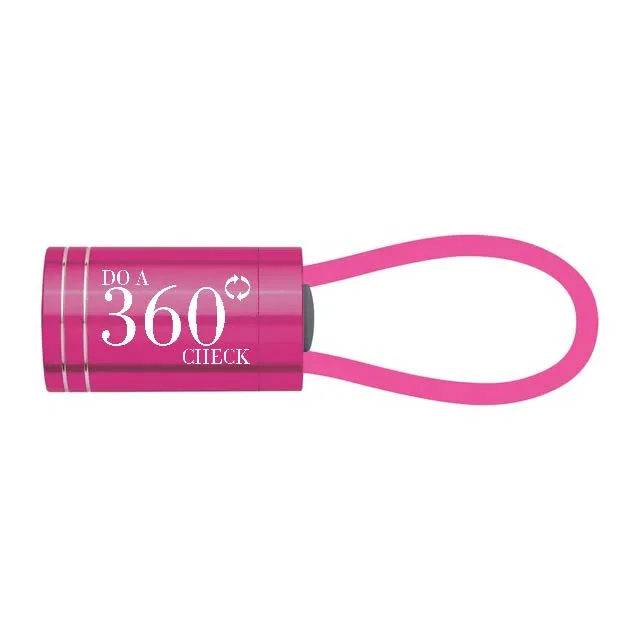 Glow In The Dark Aluminum LED Flashlight - #403416
