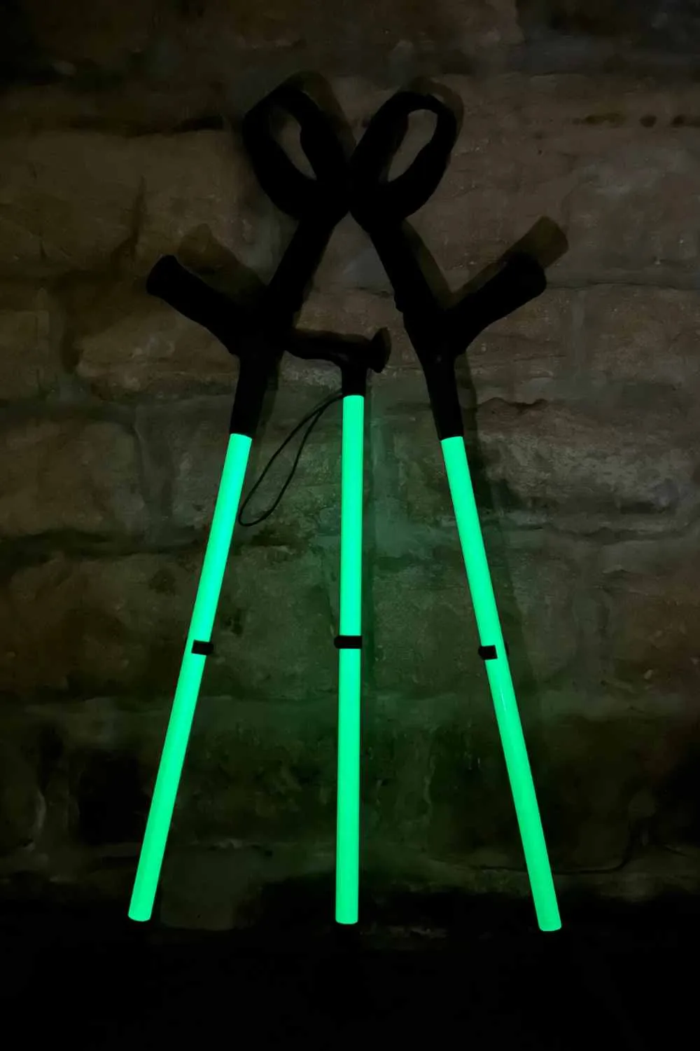 Glow-In-The-Dark Crutches