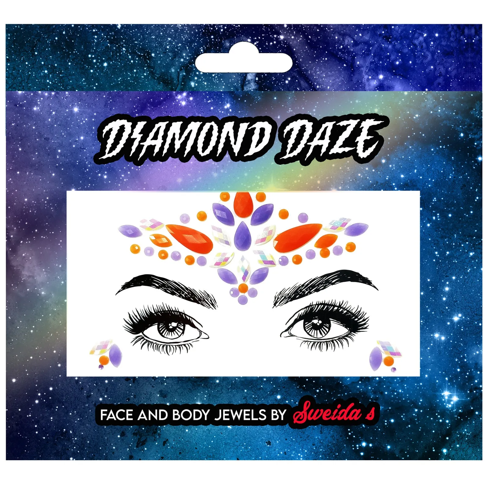 Glow in the Dark Face Gems