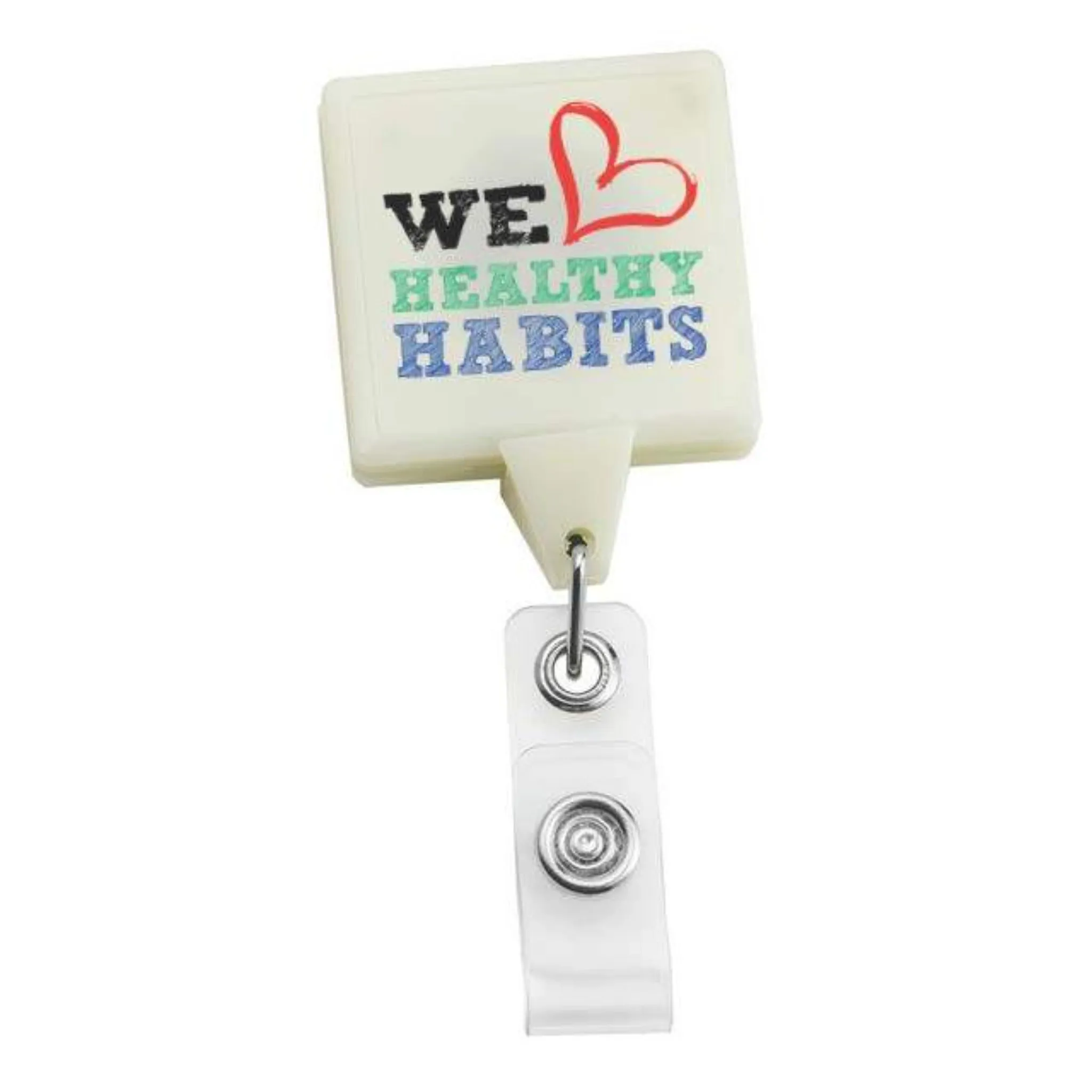 Glow in the Dark Jumbo Square Badge Reel - #403415