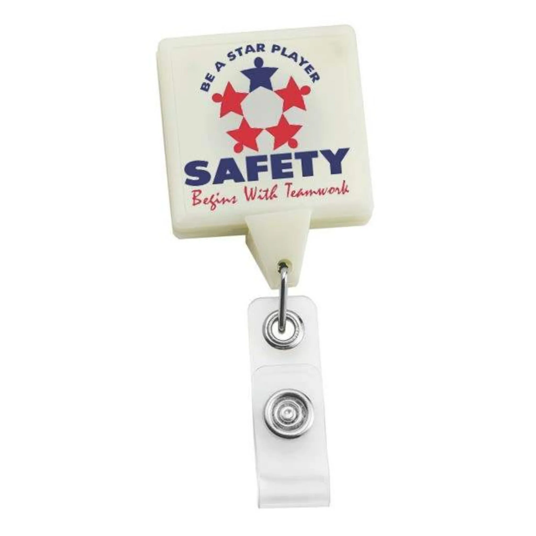 Glow in the Dark Jumbo Square Badge Reel - #403415