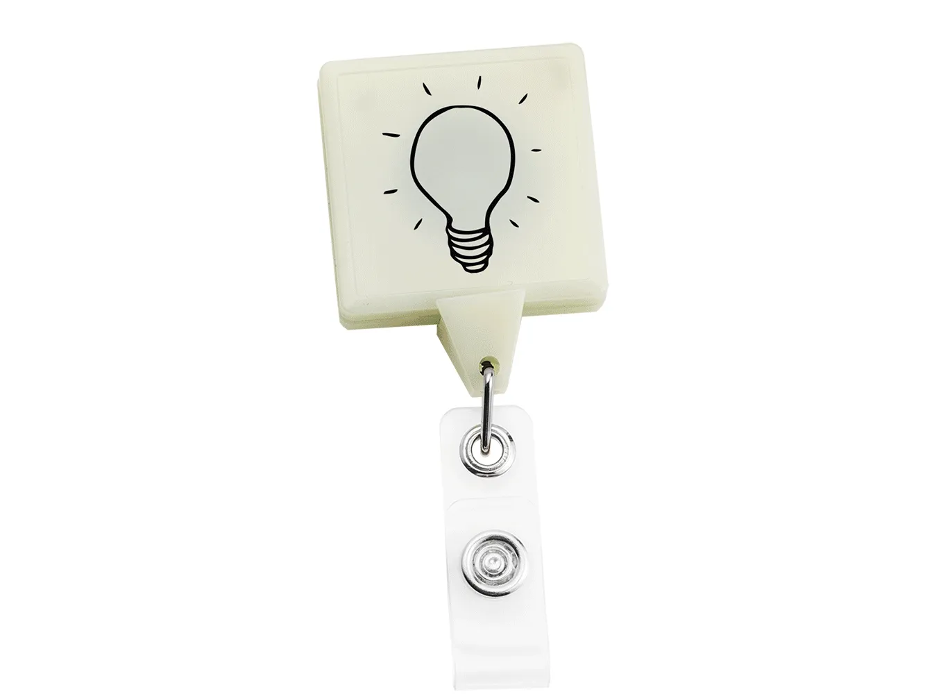 Glow in the Dark Jumbo Square Badge Reel - #403415