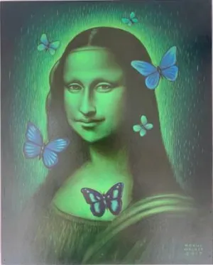 Glow in the Dark Mona