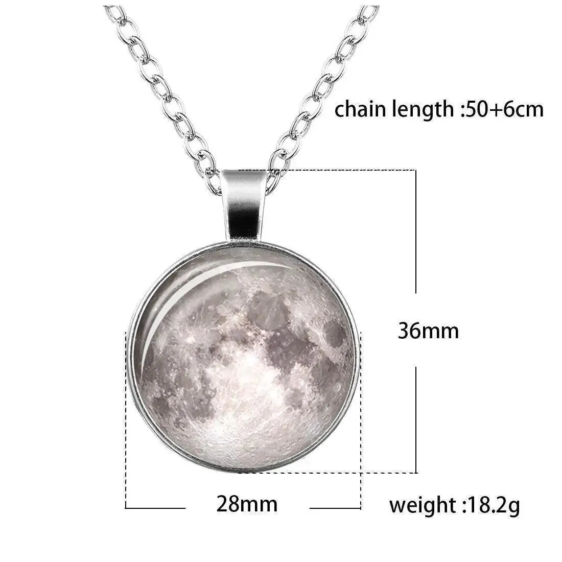 Glow In The Dark Planet Necklace