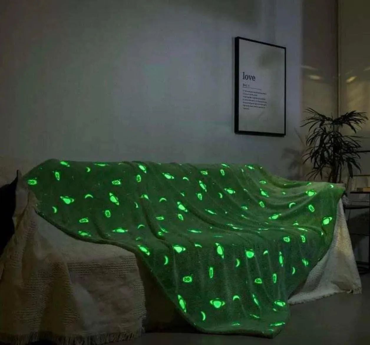 Glow In The Dark Throw Blanket