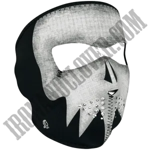 Gray Skull Glow in the Dark Full Face Mask